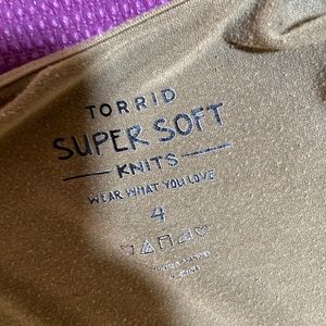 Torrid olive green super soft knit
